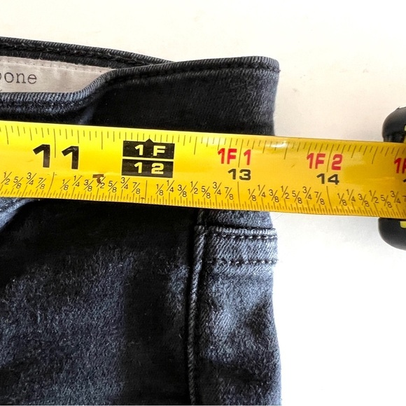 Rag & Bone Skinny Ankle Jeans Women's 26 Black Stretch Denim High Rise - Picture 12 of 14